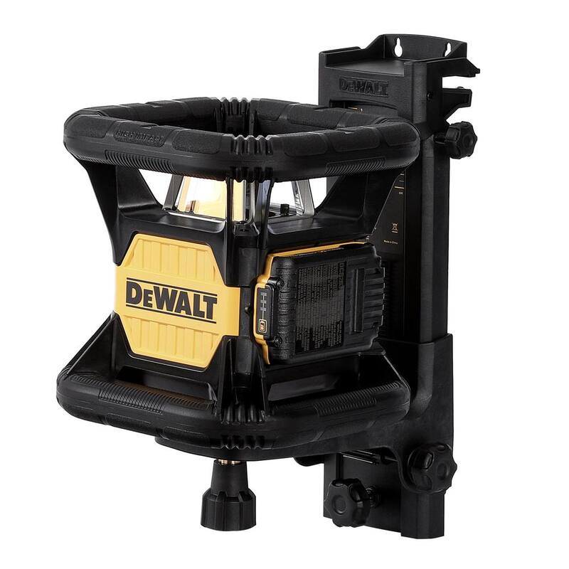 Kit de nivel láser rotativo autonivelante DEWALT 20V MAX de 200 pies de alcance y trípode de construcción - DW079LRCS