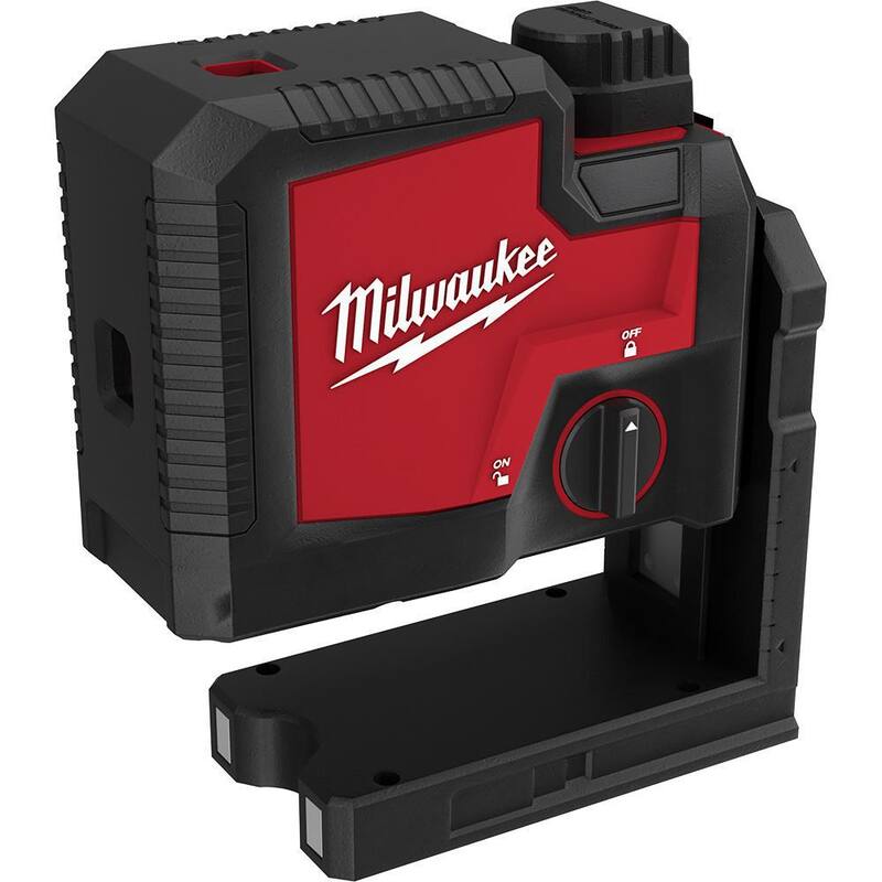 Milwaukee Green 100 ft. Nivel láser recargable de 3 puntos con batería y cargador con trípode ajustable de 72 pulgadas - 3510-21-48-35-1411.