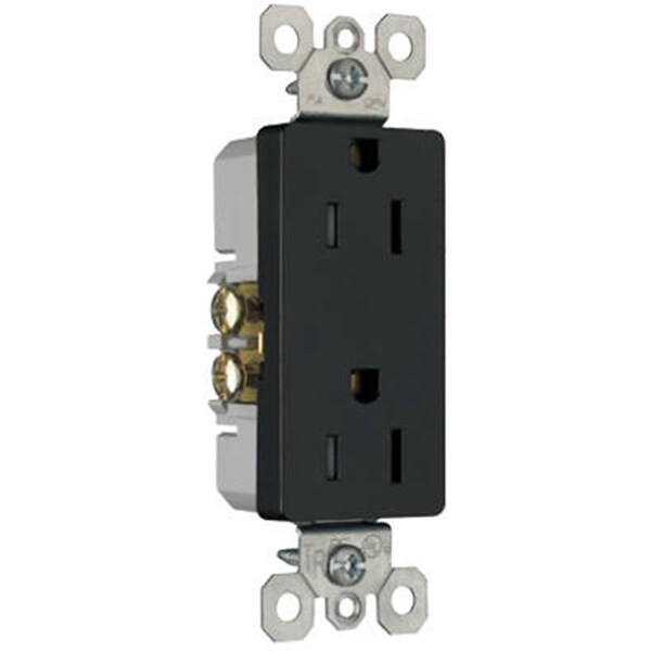 Nextgen 885TRBKCC8 15A 2 Polos 3 Cables Salida de Corriente con Seguridad Infantil Negro - NE570314