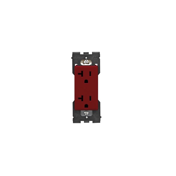 Leviton TOMACORRIENTES ELÉCTRICOS RENU 20A TR RCPT ROJO DELICIOSO - RER20-RE