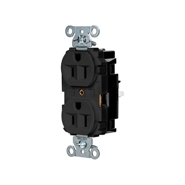 Receptáculo Hubbell Wiring Device-Kellems, 1/2 hp, 125V AC, NEMA 5-15R - 5262STBK