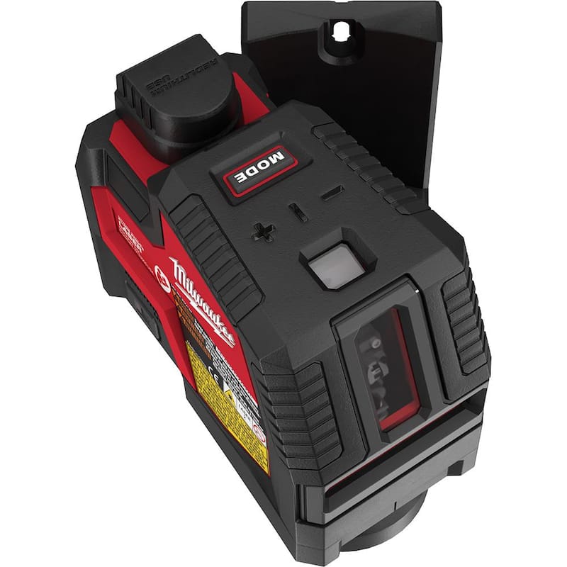 Milwaukee 100 ft. Kit de nivel láser recargable con línea transversal y puntos de plomada verdes con montura láser de conexión rápida de 360° - 3522-21-48-35-1311