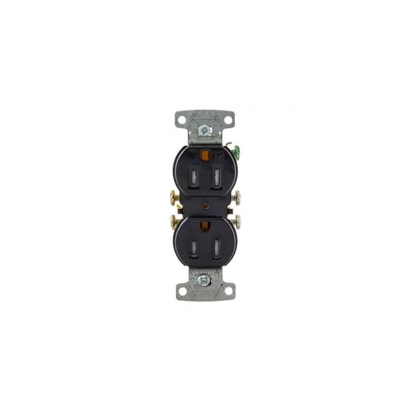 Receptáculo Hubbell Wiring Device-Kellems, 1/2 hp, 125V AC, NEMA 5-15R - DR15STBKTR