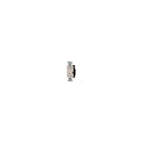 Hubbell Wiring Device-Kellems Receptacle, 1 hp, 125V AC, NEMA 5-20R - HBL2182STLA