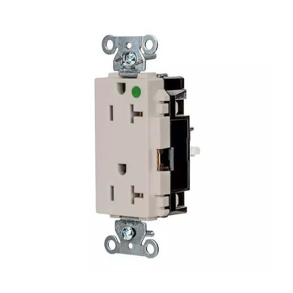 Hubbell Wiring Device-Kellems Receptacle, 1 hp, 125V AC, NEMA 5-20R - HBL2182STLA