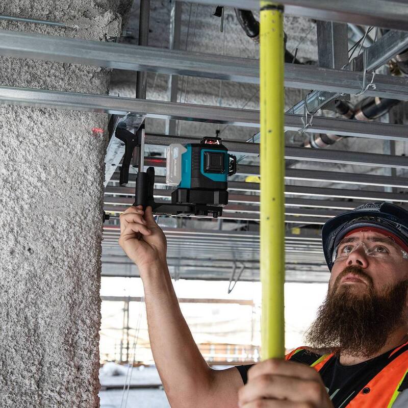 Nivel láser rojo Makita 12V max CXT inalámbrico de iones de litio autonivelante de 360 grados en 3 planos (Herramienta solamente) - SK700D