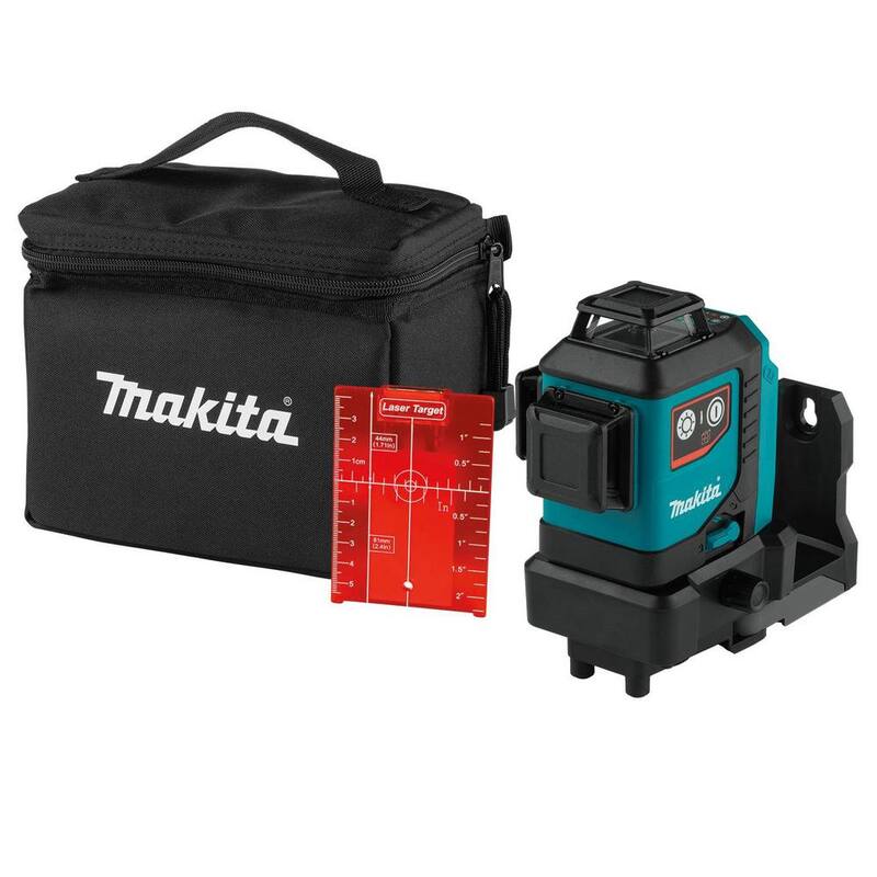 Nivel láser rojo Makita 12V max CXT inalámbrico de iones de litio autonivelante de 360 grados en 3 planos (Herramienta solamente) - SK700D