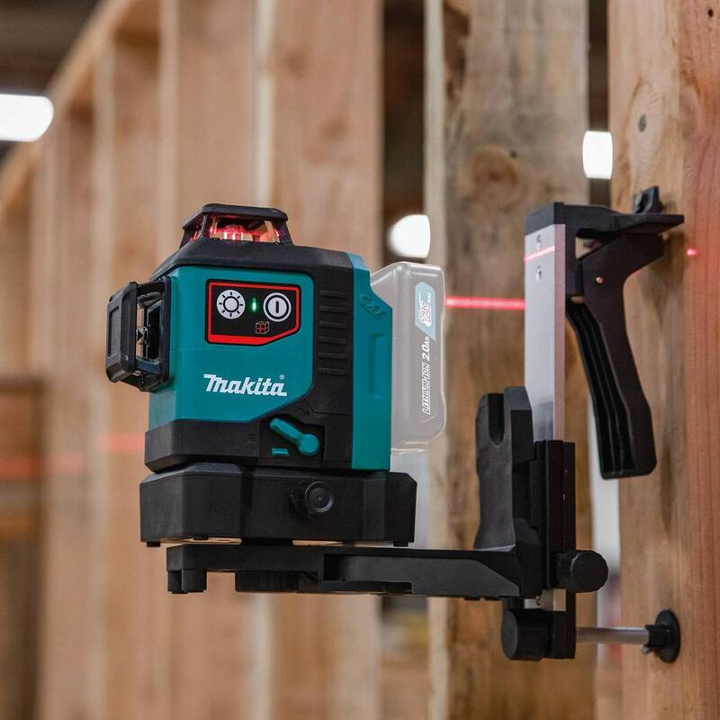 Nivel láser rojo Makita 12V max CXT inalámbrico de iones de litio autonivelante de 360 grados en 3 planos (Herramienta solamente) - SK700D