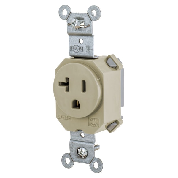 Conector sencillo SNAP 5-20R, 20A 125V IV de Hubbell Wiring Device-Kellems - SNAP5361I