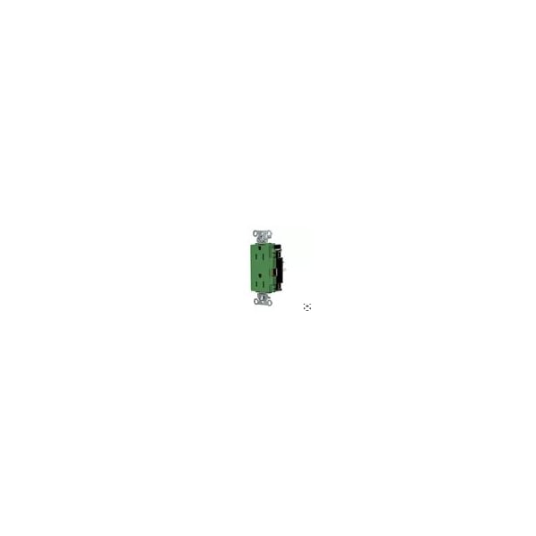 Receptáculo Hubbell Wiring Device-Kellems, 1/2 hp, 125V AC, NEMA 5-15R - DR15STGN
