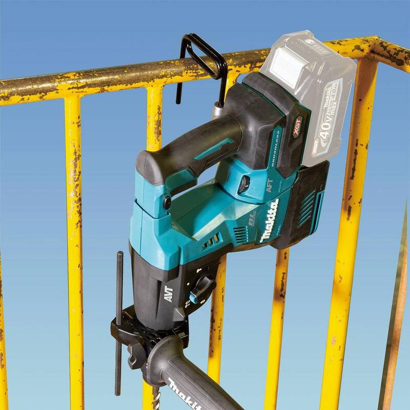 Martillo rotativo inalámbrico Makita 40V Max XGT sin escobillas de 1-1/8 pulgadas, con mandril intercambiable, compatible con AWS (Herramienta Únicamente) - GRH02Z