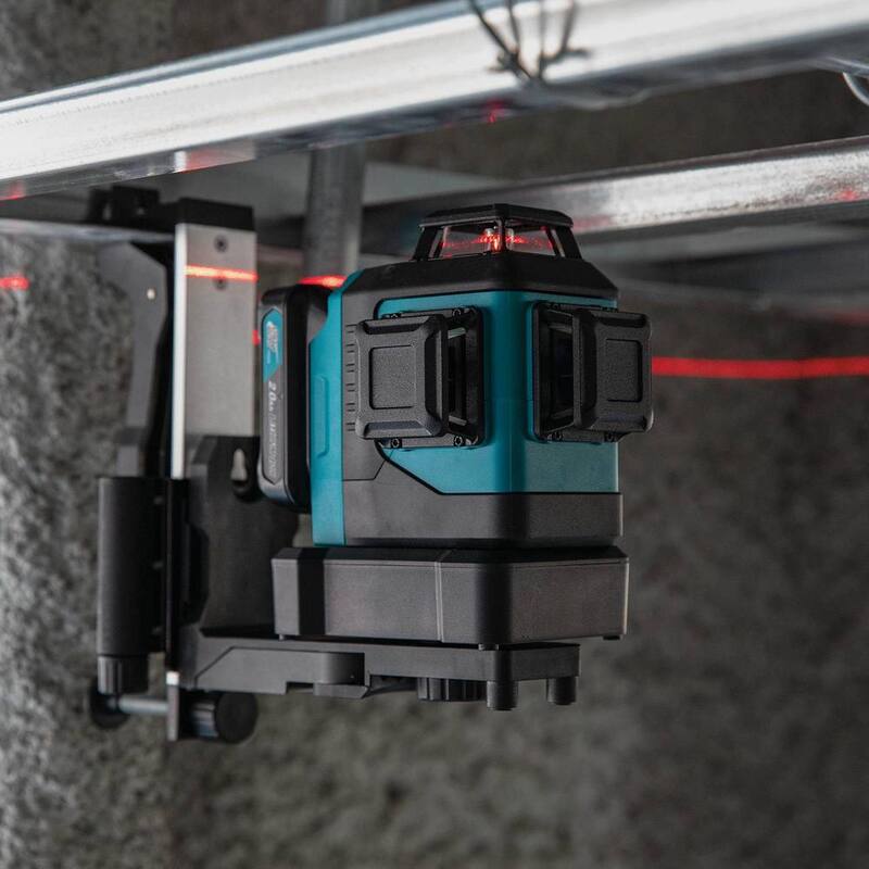 Kit de nivel láser rojo autonivelante de 360 grados de 3 planos Makita 12V máx CXT de iones de litio inalámbrico (2.0Ah) - SK700DNAJ