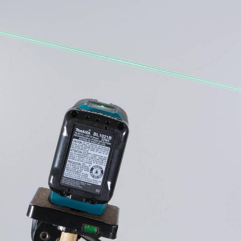 Kit de láser verde de líneas cruzadas autonivelante Makita 12V max CXT (2.0 Ah) - SK105GDNAX