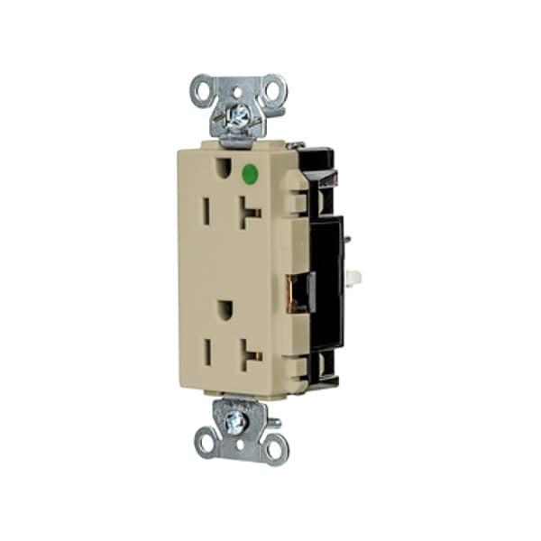 Hubbell Wiring Device-Kellems Receptacle, 1 hp, 125V AC, NEMA 5-20R - HBL2182STI