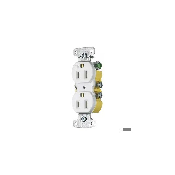 Receptáculo Hubbell Wiring Device-Kellems, 1/2 hp, 125V AC, NEMA 5-15R - DR15STTR
