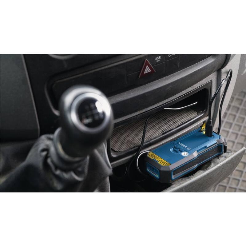 Herramienta de medición de distancia con cinta láser Bosch Blaze de 165 pies, pantalla a color y batería de iones de litio de 3.7 voltios y 1.0 Ah con carga USB - GLM16522+GLMBAT