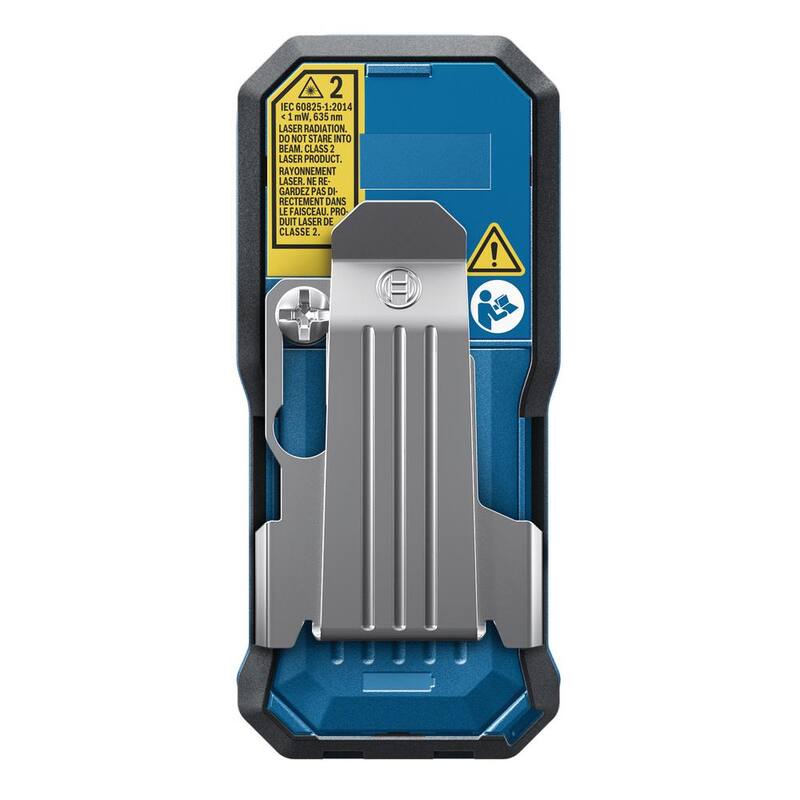 Herramienta de medición de distancia con cinta láser Bosch Blaze de 165 pies, pantalla a color y batería de iones de litio de 3.7 voltios y 1.0 Ah con carga USB - GLM16522+GLMBAT