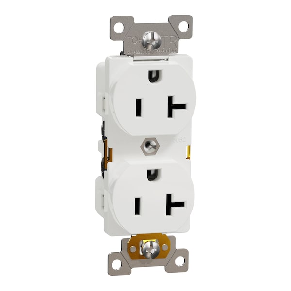 Socket-Outlet Square D, 20 A, Estándar, Negro, Doble, 20 Amperios, 125 V
