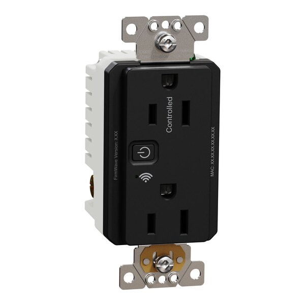 Contacto-Toma Square D, Serie X, 15 A, Decorativo, Dúplex, 15 Amperios, 125 V:-:125VAC - SQR441U1BKW