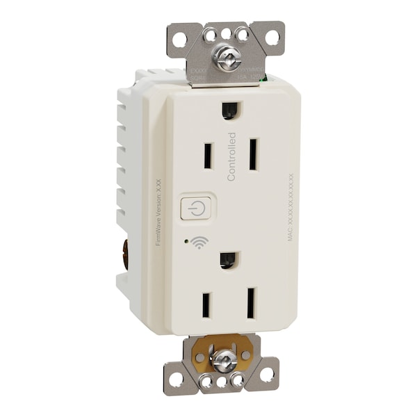 Contacto-Toma Square D, Serie X, 15 A, Decorativo, Dúplex, 15 Amperios, 125 V:-:125VAC - SQR441U1LAW