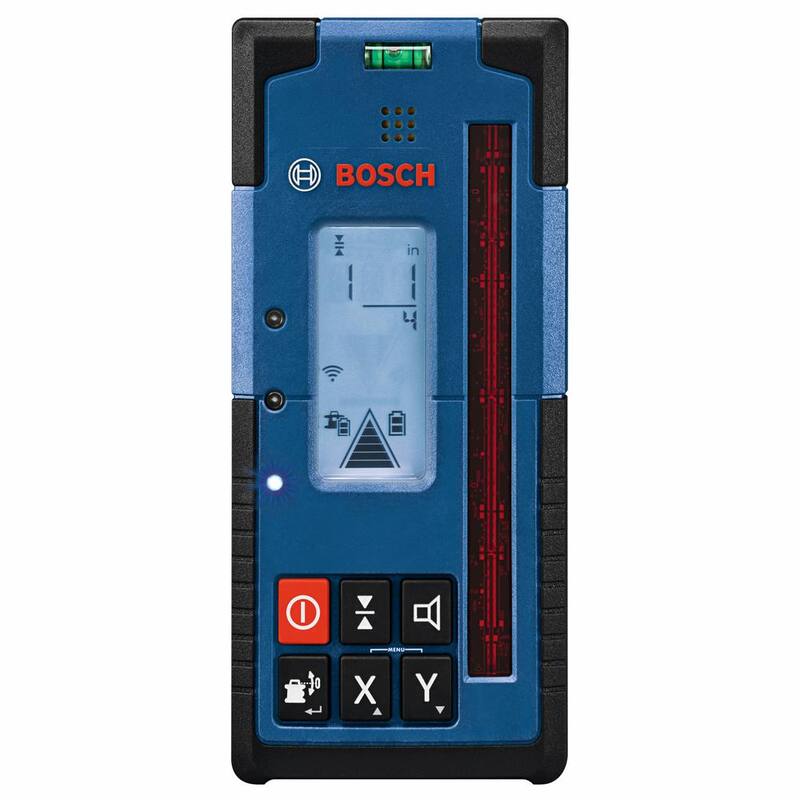 Receptor de nivel láser rotativo de haz rojo de 2,000 pies - LR40 de Bosch