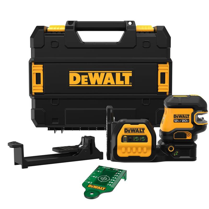Nivel láser de línea cruzada verde inalámbrico DEWALT 20V Max (Herramienta solamente) - DCLE34520GB