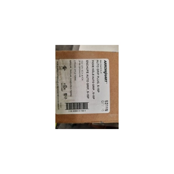 Eaton Plugs Grip Plug 2P 15A 125V 50/60Hz - 5266N