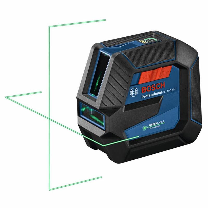 Nivel láser combinado restaurado en verde de 100 pies con tecnología VisiMax - GCL100-40G-RT