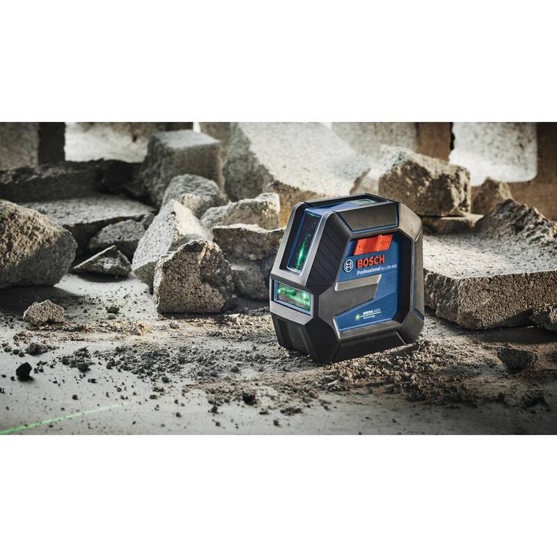 Nivel láser combinado restaurado en verde de 100 pies con tecnología VisiMax - GCL100-40G-RT