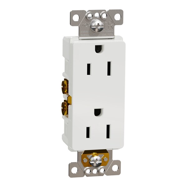 Tomacorriente Square D, Serie X, 15 A, PK30, Dúplex, 15 Amperios, 125 V:-:125VAC - SQR44103WH