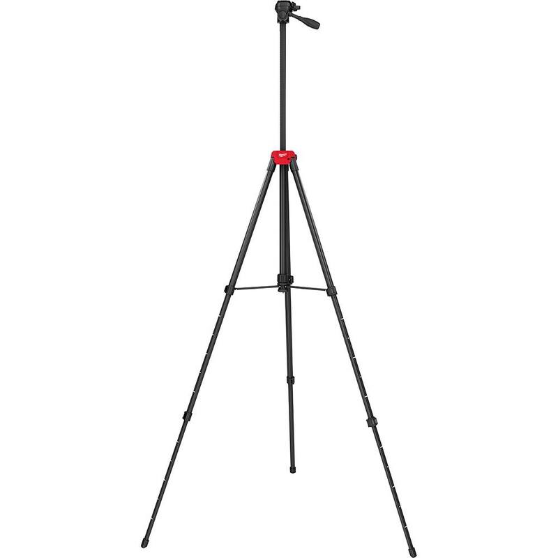 Kit de nivel láser Milwaukee M12 de 12 volts de 125 ft. con líneas cruzadas y puntos de plomada verde inalámbrico de iones de litio con 3 baterías y trípode - 3622-21-48-11-2412-48-35-1411
