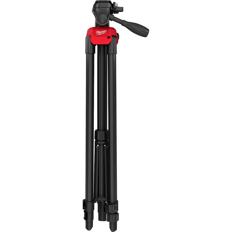 Kit de nivel láser Milwaukee M12 de 12 volts de 125 ft. con líneas cruzadas y puntos de plomada verde inalámbrico de iones de litio con 3 baterías y trípode - 3622-21-48-11-2412-48-35-1411