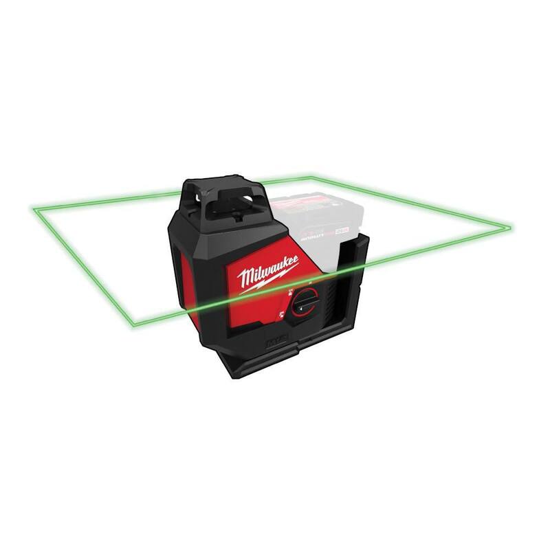 Nivel láser de un solo plano verde inalámbrico Milwaukee M12 de 12 voltios de 360 grados (solo herramienta) - 3631-20
