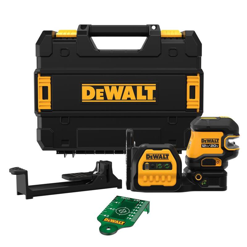 Nivel láser de línea cruzada inalámbrico DEWALT 20 V Max en verde (Sólo la herramienta) - DCLE34220GB