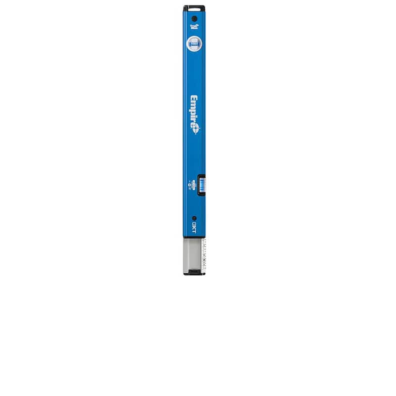 Nivel láser de líneas cruzadas autonivelante verde de 75 pies con nivel de burbuja extensible True Blue de 24 a 40 pulgadas (2 piezas) - ELGC-eXT40