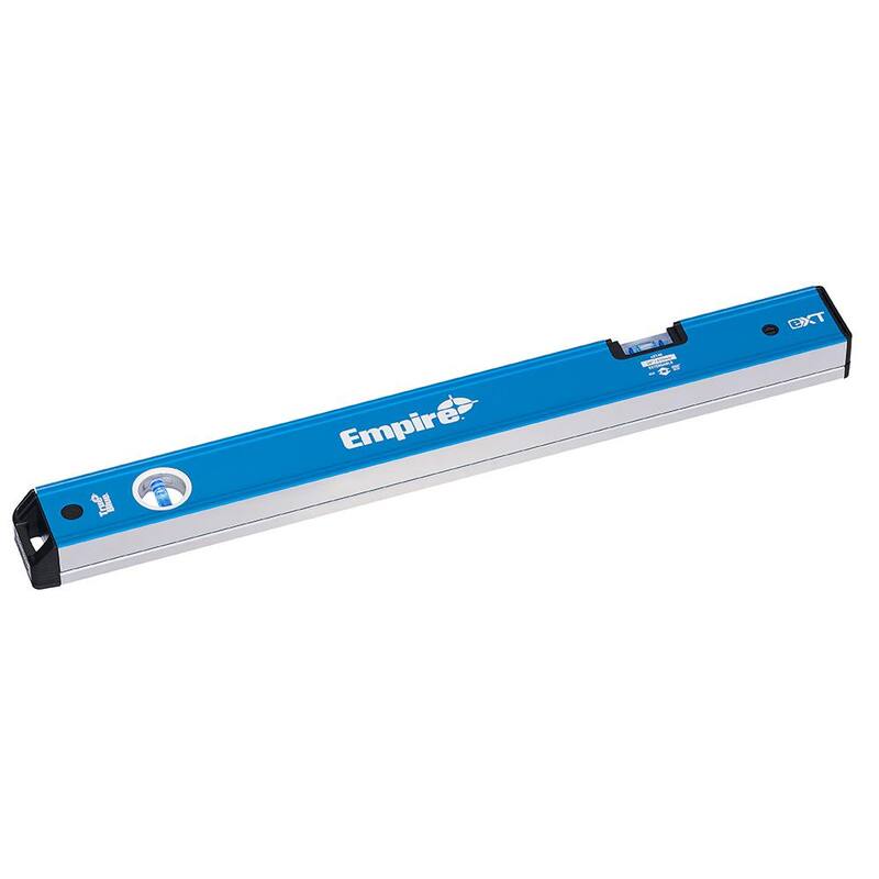 Nivel láser de líneas cruzadas autonivelante verde de 75 pies con nivel de burbuja extensible True Blue de 24 a 40 pulgadas (2 piezas) - ELGC-eXT40