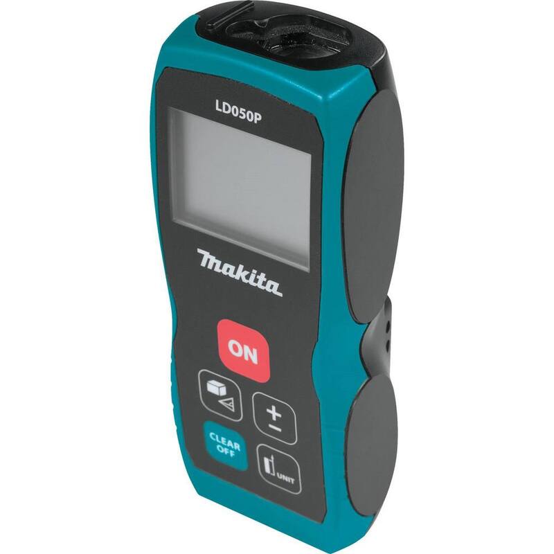 Kit de láser de nivelación automática de líneas cruzadas/puntos rojos Makita 12V max CXT (2.0 Ah) y medidor de distancia láser de 164 pies - SK106DNAX-LD050