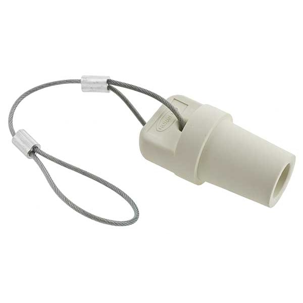 Capuchón Hubbell Wiring Device-Kellems, Blanco, 300/400 Amperios, Polo Único - HBLMCAPW