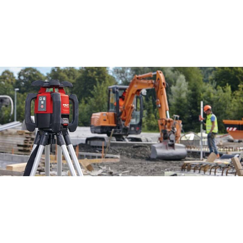 Láser verde giratorio Hilti de 33 pies PR 3-HVSG con control remoto PRA 2, objetivo PRA 54 y estuche (baterías no incluidas) - 2149765