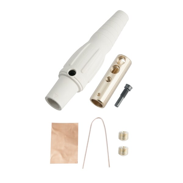 Marinco Cls20Fb-B Cls Inline Single Pin (400A/ 600V) #2-2/0 Awg Fem-Wht (B) - CLS20FB-B