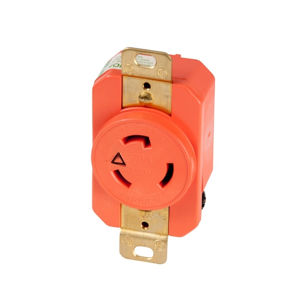 Marinco 206Rig Marinco 20A 250V Receptacle, Locking - Isolated Grnd - 206RIG