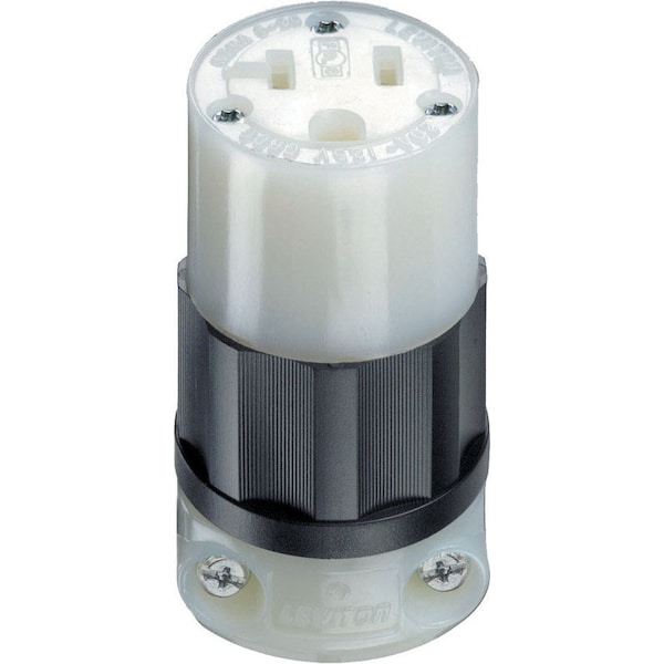 Leviton Industrial Nylon Enchufe de Tierra/Clavija Recta 5-20R 2 Polos 3 Cables - 05369-00C