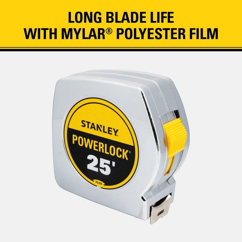 Cinta métrica PowerLock de 25 pies de Stanley - 33-425D