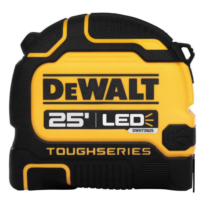 Cinta métrica de 25 pies con luz LED recargable - DWHT35625S
