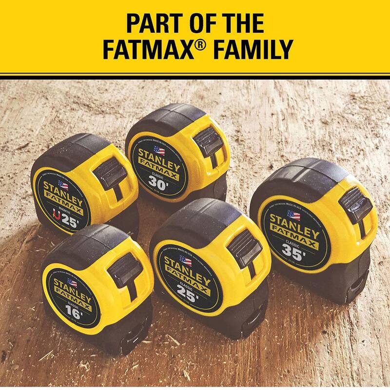 Cinta métrica Stanley FATMAX de 30 pies x 1-1/4 pulgadas - 33-730X