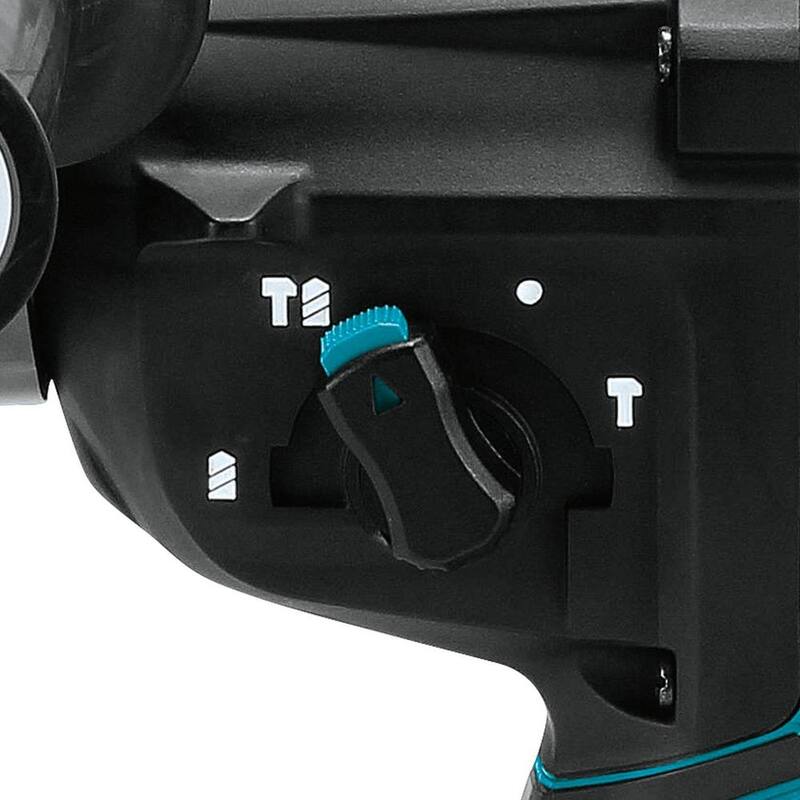 Martillo rotativo inalámbrico sin escobillas Makita 18V X2 LXT 36V 1-1/8 pulg. con extractor de polvo HEPA AFT, compatible con AWS (solo herramienta) - XRH10ZW