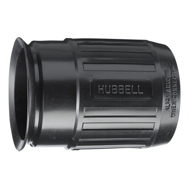 Dispositivos de bloqueo Hubbell Wiring Device-Kellems, Hubbellock, industrial, bota corta a prueba de mal tiempo para dispositivos de 30A, no NEMA, negro - HBL20424B