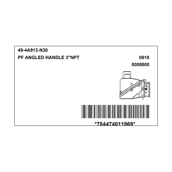Manija Angulada con Adaptador NPT - Meltric 49-4A913-N30