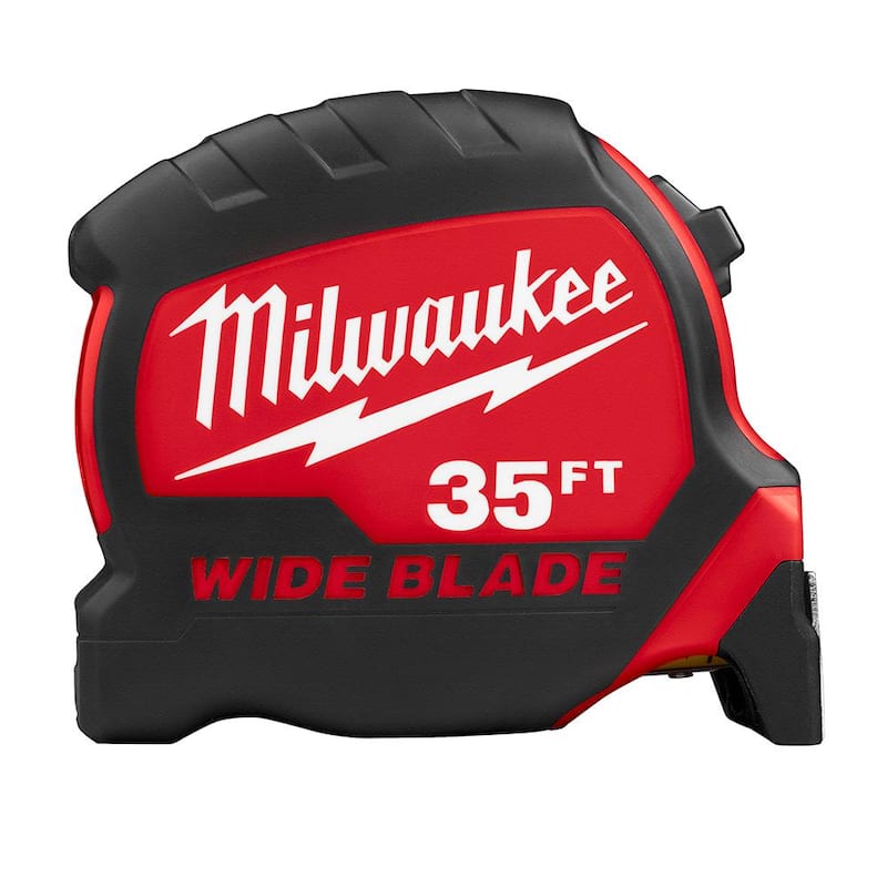 Milwaukee Cinta Métrica de Cinta Ancha de 35 pies x 1-5/16 pulgadas con Alcance de 17 pies - 48-22-0235