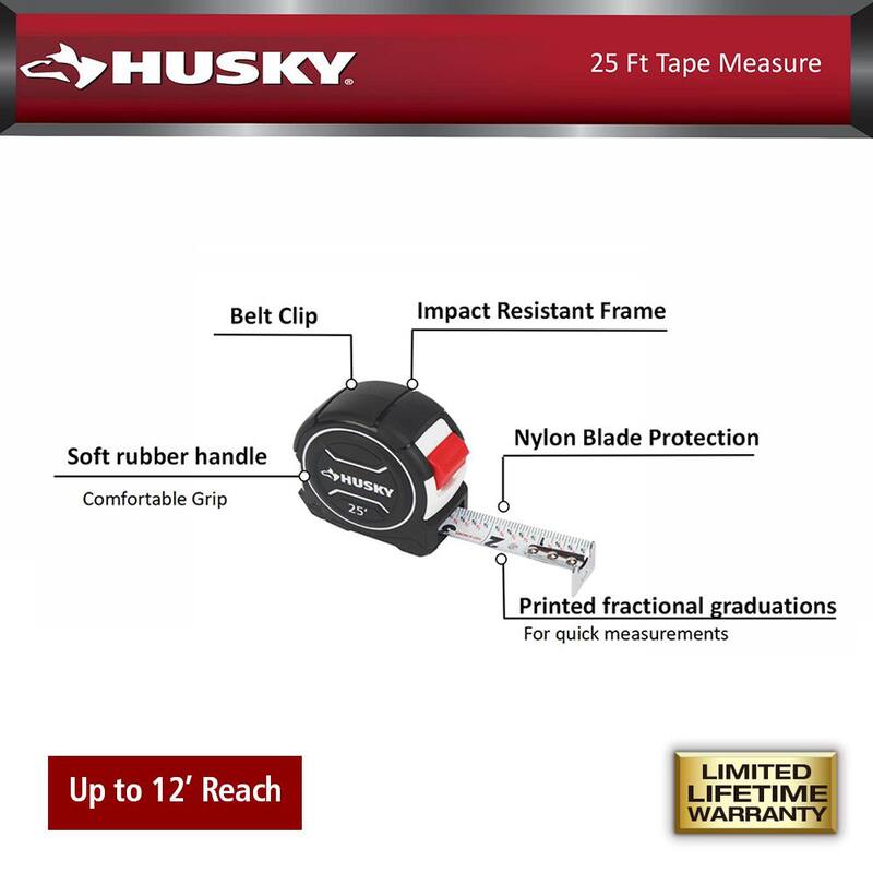 Husky 25 ft. Cinta Métrica - 90649